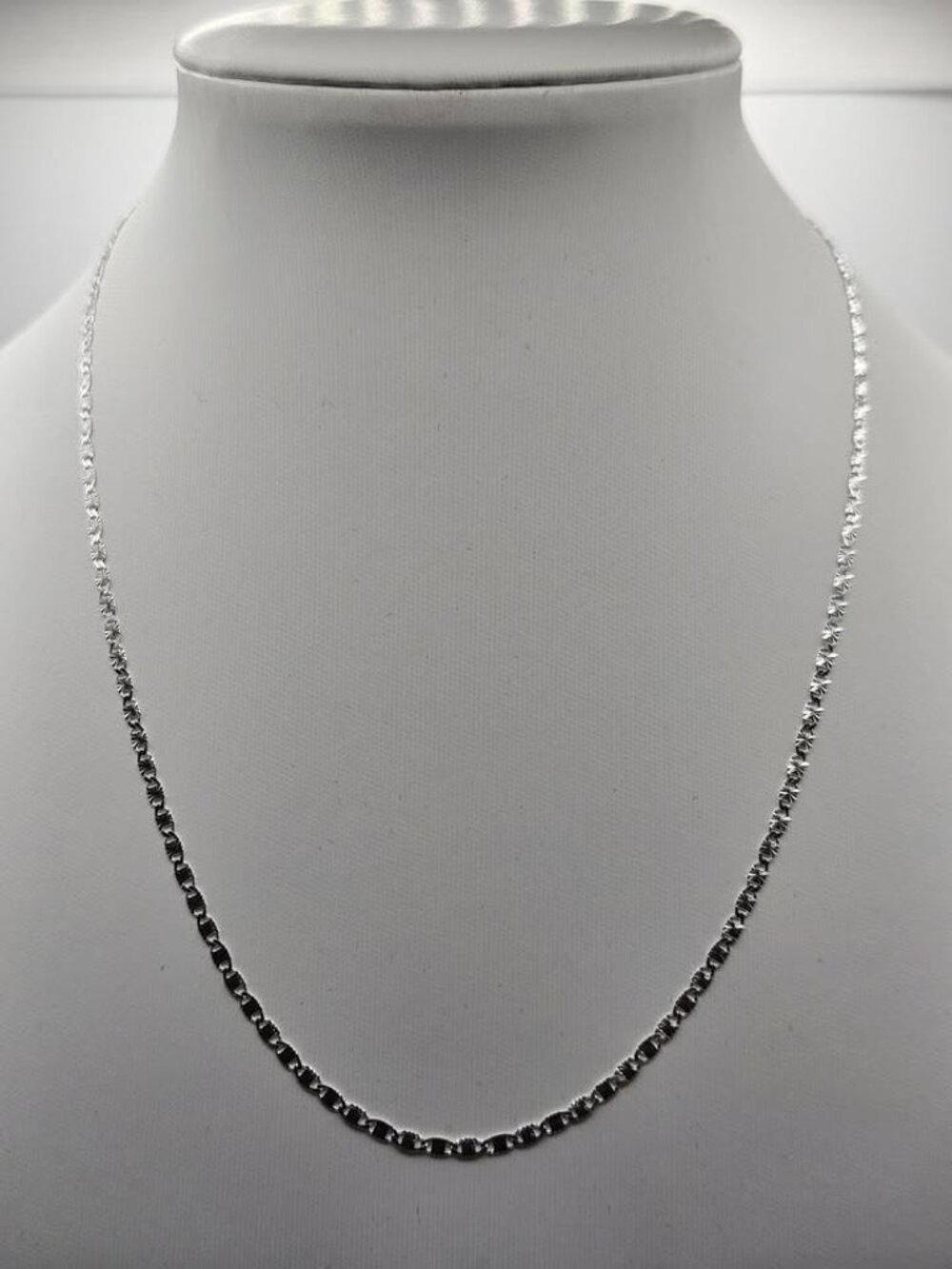 18" Italian 925 Silver 2.2mm Valentino Star Chain